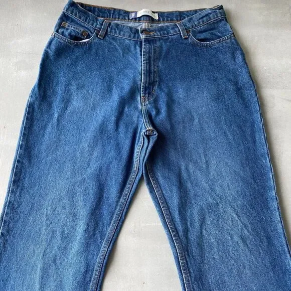 Sonoma Jeans Womens 34‎ x 31 Blue Flare Leg Retro - Picture 2 of 8